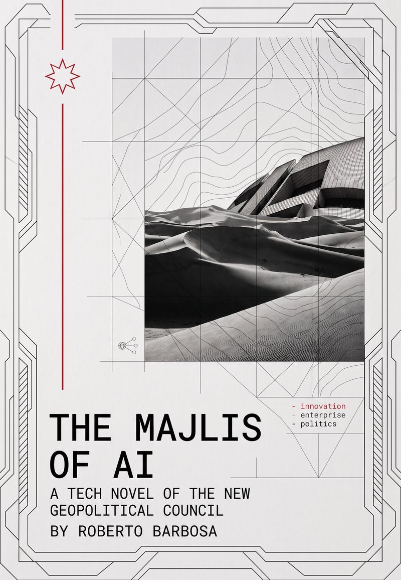Cover of The Majlis of AI: A Tech Novel of the New Geopolitical Council, by Roberto Barbosa